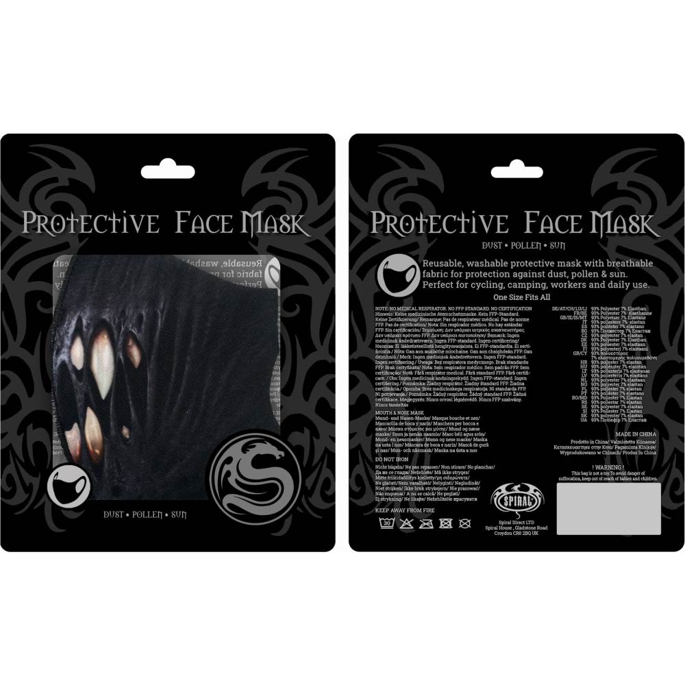 Spiral - FIRST BITE Masker - Mondkapje - Zwart